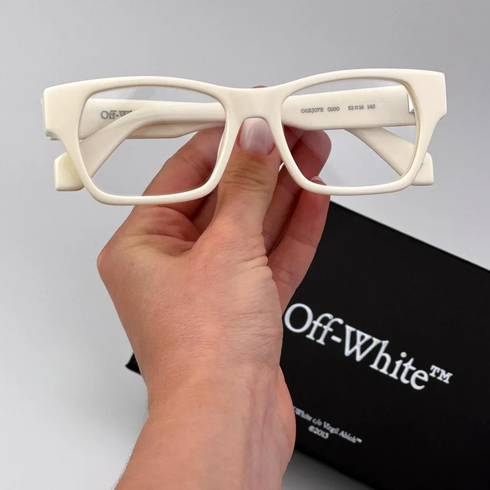 Off-White STYLE 7E Women Eyeglasses White Square Frame | Model OERJ07E 0100